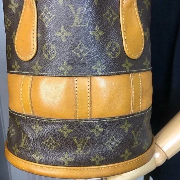 LOUIS VUITTON Rare Vintage C/O The French Bag Co USA Mono Large Bucket Bag EUC - Picture 5 of 13
